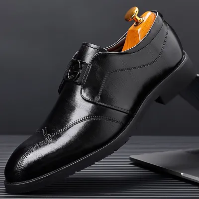 Men's Genuine Leather Pointy Toe Formal Shoes