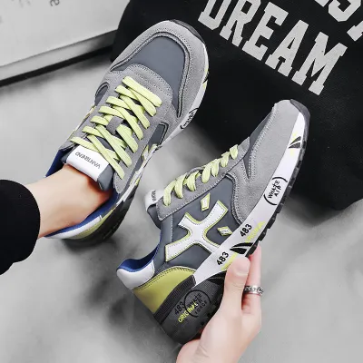 Lace-Up Sneakers with Rubber Sole Casual Shoes