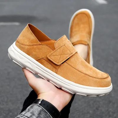 Premium Leather Leather Slip-On Shoes 