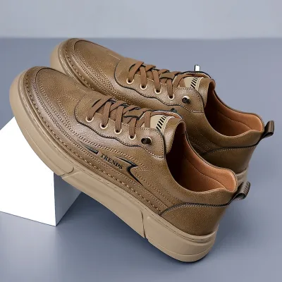 Sports Casual Breathable Leather Sneakers