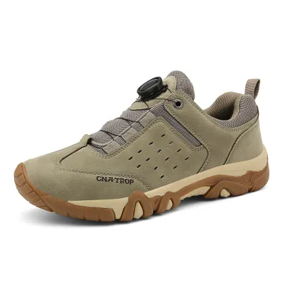 Suede Leather Non Slip Hiking Casual Shoes