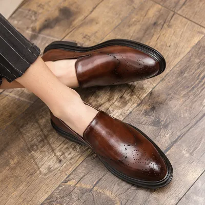 Business Men’s Pointed Leather Shoes