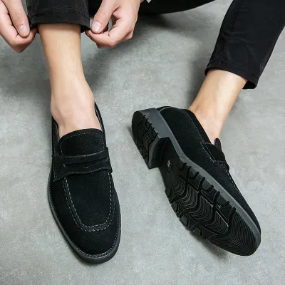 Suede Men’s English Style Casual Loafers