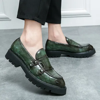 Premium Leather Crocodile Slip On Loafers