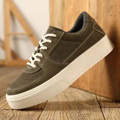 Genuine Cow Suede Leather Retro Casual Shoes