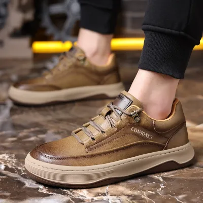 Cowhide Leather Versatile Casual Shoes