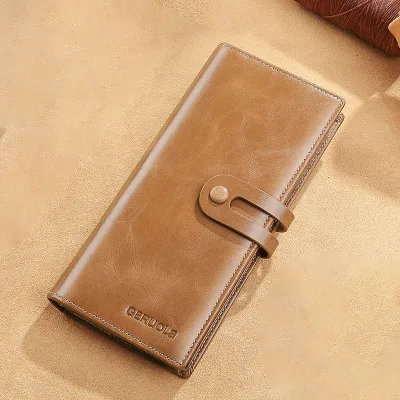 Genuine Leather Long Capacious Wallet