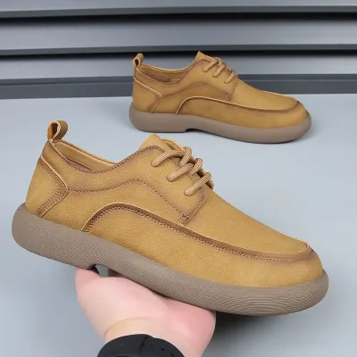 Cow Suede Leather Retro Breathable Shoes