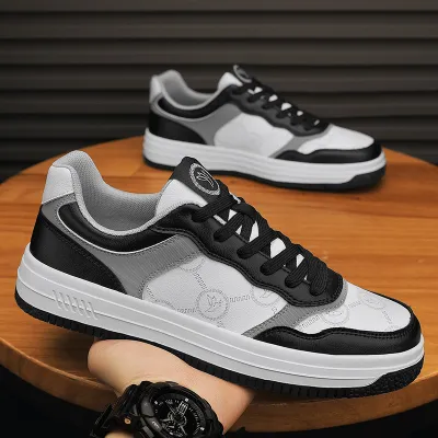 Genuine Leather Men's Sports Sneakers