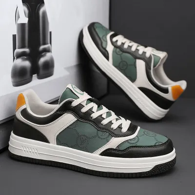 Genuine Leather Men's Sports Sneakers