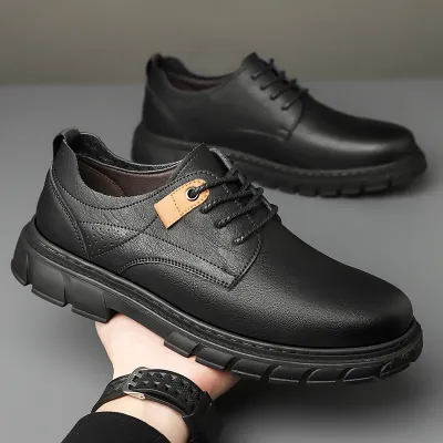 British Style Men's Premium Leather Casual Shoes