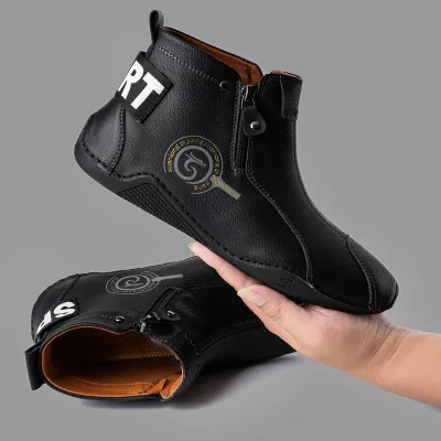 Premium Leather High Top Martin Boots