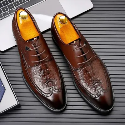 Genuine Leather Business Men's Formal Shoes