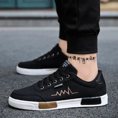 Men's Breathable Korean Cloth Canvas Shoes 