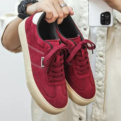 Suede Leather Retro Sneakers For Men