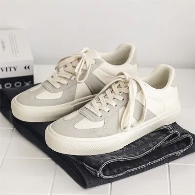 Breathable Rubber Sole Canvas Shoes For Men