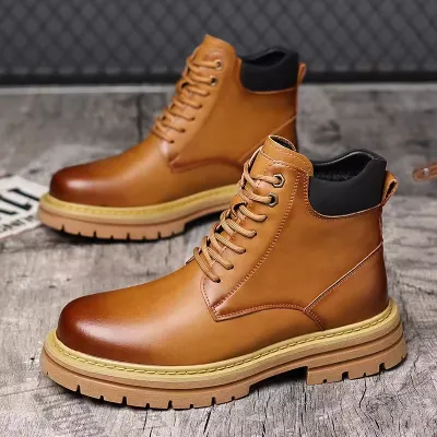 High Top Men  Ankle Boots 