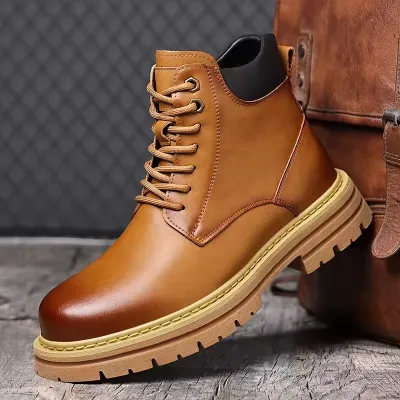 High Top Men  Ankle Boots 