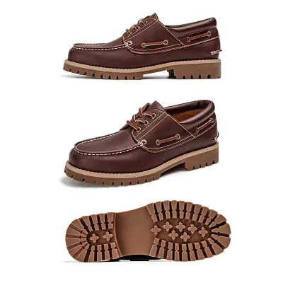  Vintage British 3-Eye Low Classic Lace-up Shoes 