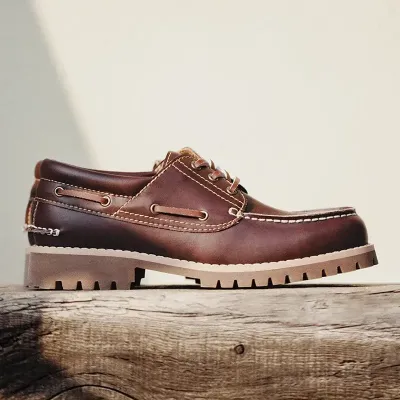  Vintage British 3-Eye Low Classic Lace-up Shoes 