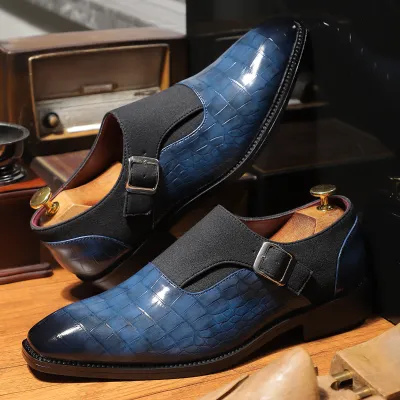Men's Crocodile PU Shoes