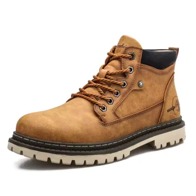 Men's High-Top British Style  Boots