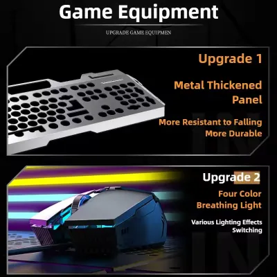 Gaming Wired Mechanical Keyboard Mouse Set