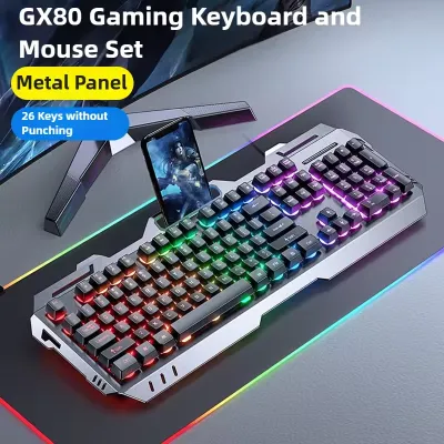 Gaming Wired Mechanical Keyboard Mouse Set