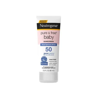 Neutrogena Pure And Free Baby Sunscreen Broad Spectrum SPF50 – 88ml