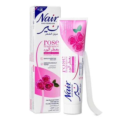 Nair Rose Fragrance Hair Removal Cream Legs & Body 110g