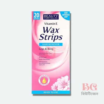 Beauty Formulas Wax Strips Vitamin E 20pcs