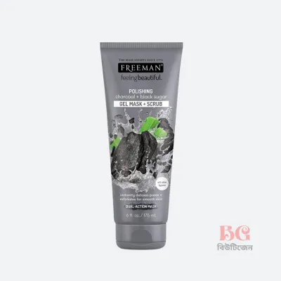 Freeman Polishing Charcoal and Black Sugar Gel Mask + Scrub 175ml