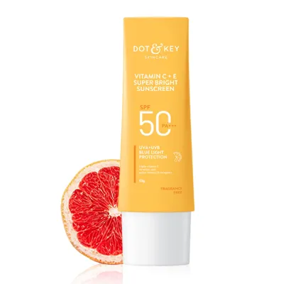 Dot & Key Vitamin C plus E Super Bright Sunscreen SPF 50+ 80g