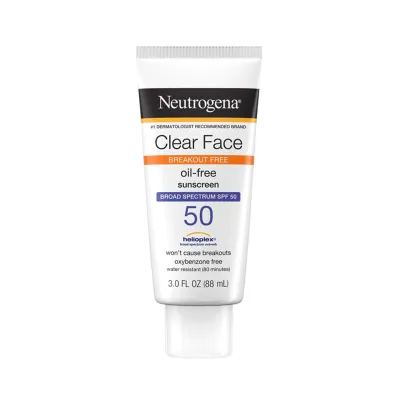 Neutrogena Clear Face Oil-Free Sunscreen SPF50 88ml