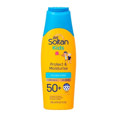 Boots Soltan Kids Protect & Moisturise Lotion SPF50+ 200ml