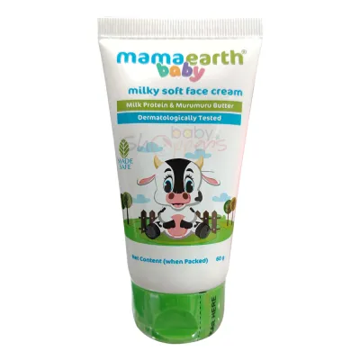 Mamaearth milky soft face cream with murumuru butter for babies (60ml)