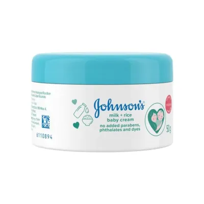 Johnsons Baby Milk and Rice Cream 50gm