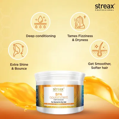 Streax Professional Spa Nourishment Hair Masque Normal To Dry Hair 500g