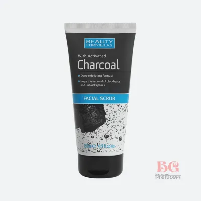 Beauty Formulas Charcoal Facial Scrub 150ml