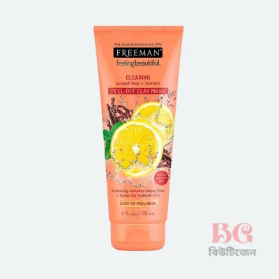 Freeman Clearing Sweet Tea & Lemon Peel Off Clay Mask 175ml