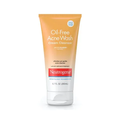 Neutrogena Oil-Free Acne Wash Cream Cleanser 200ml