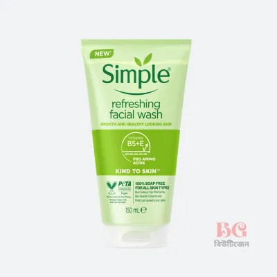 Simple Kind To Skin Refreshing Facial Wash Gel 150ml