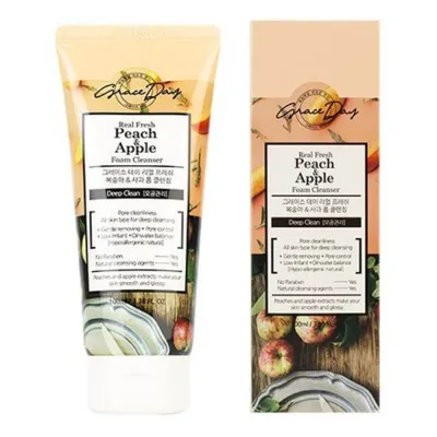 Grace Day Real Fresh Peach & Apple Foam Cleansing 100ml