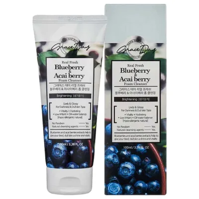 Grace Day Real Fresh Blueberry & Acai Berry Foam Cleansing 100ml