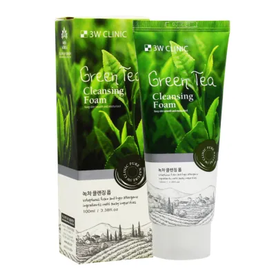 3W Clinic Green Tea Foam Cleansing 100ml