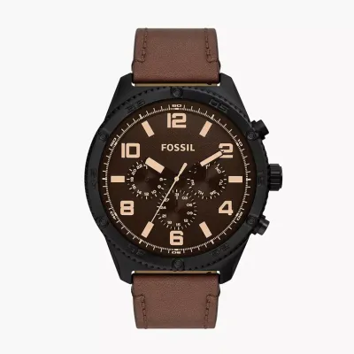 Fossil- Brox Multifunction Brown Leather Watch