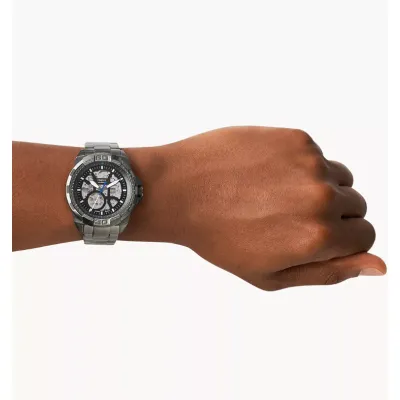 Fossil Bronson - Automatic Smoke Stainless Steel Watch