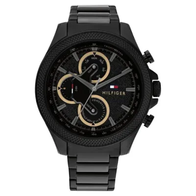 Tommy Hilfiger Clark Multifunction Black Dial Watch