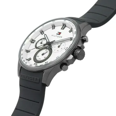 Tommy Hilfiger Max Multifunction Grey Silicone Strap Watch