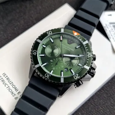 Emporio Armani Chronograph Green Dial Men’s Watch